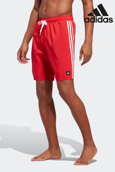 adidas Red Performance 3-Stripes CLX Swim Shorts (A34780) | €20