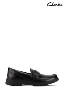 Chaussures à enfiler Clarks noires en cuir style mocassins (A34852) | €63 - €66