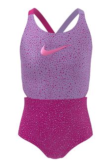 Nike Pink Crossback Dot Print Swimsuit (A35801) | €13