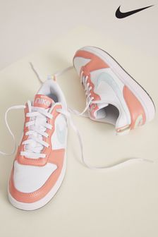 Nike Pink Coral Court Borough Low Youth Trainers (A35997) | €55