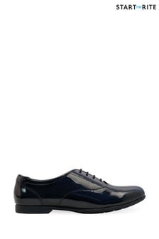 Črni lakasti usnjeni šolski čevlji z vezalkami Start-rite Talent F Fit (A36283) | €22