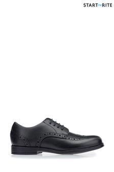 Start-Rite Brogue Pri Lace-up Black Patent Leather School Shoes F Fit (A36288) | 351 SAR