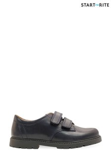 Start-Rite Lucky Navy Leather Double Strap School Shoes F Fit (A36320) | $74