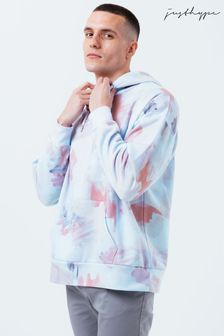 Hype. Blue Watercolour Mens Oversized Hoodie (A36495) | ₪ 210