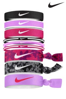Set de 9 elastice mixte pentru prins părul în coadă pentru fete Nike cu roz (A36752) | 0 LEI