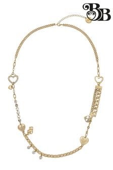 Bibi Bijoux Gold Sentiment Multi Heart Charm Necklace (A37273) | ₪ 210