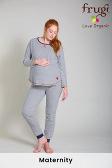 Frugi Organic Blue Over The Bump Betsy Maternity Pyjama Bottoms (A37290) | 52 €