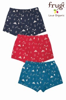 Frugi Blue Alpine Organic Boxer Shorts 3 Pack (A37315) | CHF 34 - CHF 37