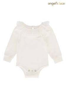 חליפת שינה מתוקה לתינוקות של Angel Face דגם Snowdrop בלבן (A37368) | ‏168 ₪