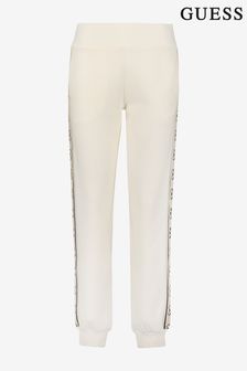 Guess Cream Britney Tape Logo Joggers (A37564) | €44