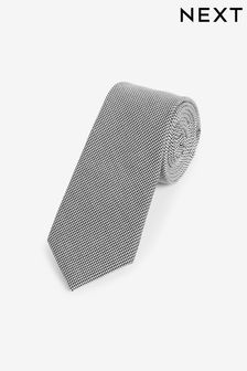 Charcoal Grey Twill Heritage Plain Tie (A37680) | kr200