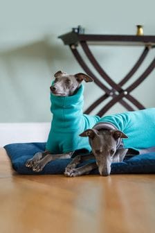 Lounging Hound Blue Travel Bed Roll in Teal Plush Velvet (A38345) | €93 - €152