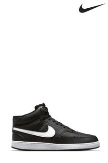 Czarne/białe - Buty sportowe Nike Court Vision o fasonie do kostki (A38383) | 460 zł