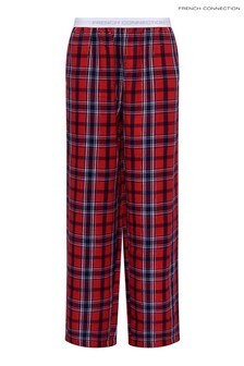 French Connection Ladies Red/Navy Check Pyjamas (A38500) | ₪ 116