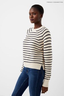 French Connection Cream Mozart Stripe Jumper (A38504) | ₪ 303