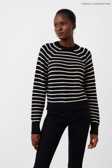French Connection Black Mozart Stripe Jumper (A38505) | ₪ 303