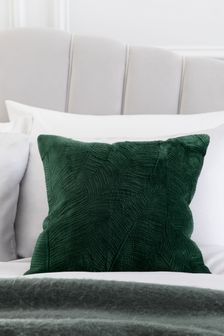 Green Textured Leaf Cushion (A38636) | 20 €