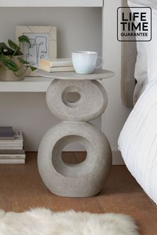 Grey Stacked Stones Side Table (A39169) | €145