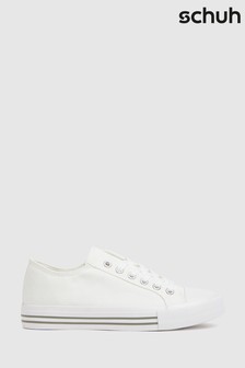 Baskets Schuh Mercy blanches à lacets