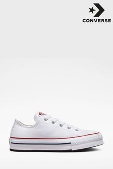 Converse White EVA Lift Chuck Ox Youth Trainers (A39528) | $86