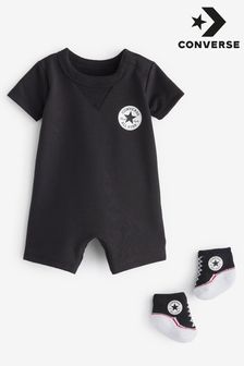 Converse黑色嬰兒連身衣 (A39542) | HK$245