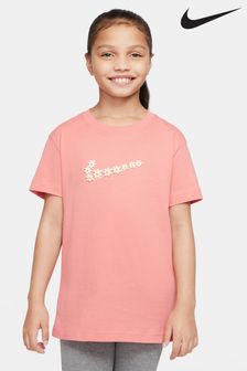Rosa - Nike Oversized-T-Shirt mit Blumendesign (A40157) | 31 €