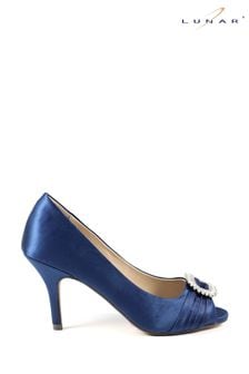 Lunar Navy Blue Valerie Peep Toe Court Sandals (A40197) | 77 €