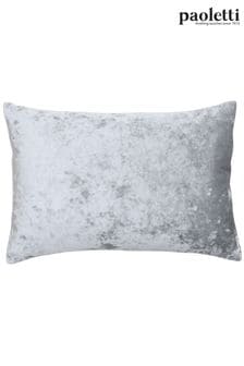 Riva Paoletti Pewter Grey Verona Crushed Velvet Rectangular Polyester Filled Cushion (A40555) | €19