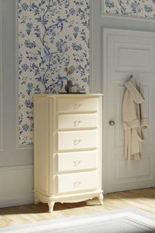 Laura Ashley Ivory Provencale 5 Drawer Tall Chest (A40747) | €1,449