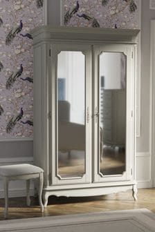 Laura Ashley Dove Grey Provencale 2 Door Mirrored Wardrobe (A40767) | €2,520
