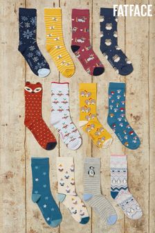 FatFace Red 12 Days Of Socks (A42203) | CA$95