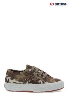 Superga Kids Natural Camouflage Ripstop Trainers (A42386) | €25