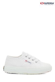 Superga 2750 Kids Heart Heel Patch White Trainers (A42394) | 42 €