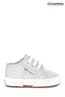 Superga 2750 Baby Natural Lamé Canvas Trainers (A42501) | €21.50
