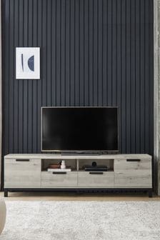 Grey Bronx Up to 80 inch Oak Effect TV Unit (A42583) | €580