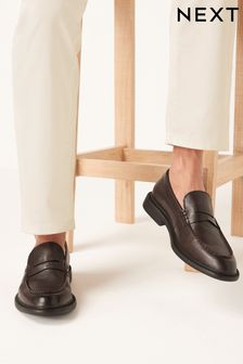 Brown Penny Loafers (A42593) | 196 QAR