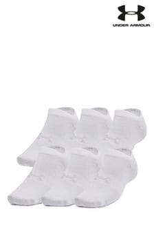 Under Armour White Under Armour Essential No Show Socks 6 Pack (A42756) | €22.50