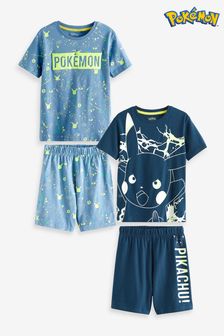 Pokémon Blue 2 Pack Short Pyjamas (3-14yrs) (A43142) | $44 - $58