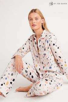 B by Ted Baker Linen Blend Button Through Pyjamas (A43484) | $148