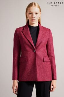 Ted Baker Allyaah Einreihige Jacke in Relaxed Fit, Rosa (A43495) | 195 €