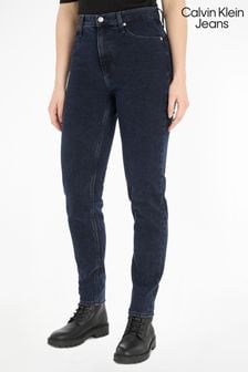 Niebieskie jeansy w stylu mom Calvin Klein Jeans (A43535) | 347 zł