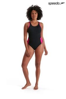 Speedo Black Boom Logo Splice Muscleback Swimsuit (A44053) | 18 €