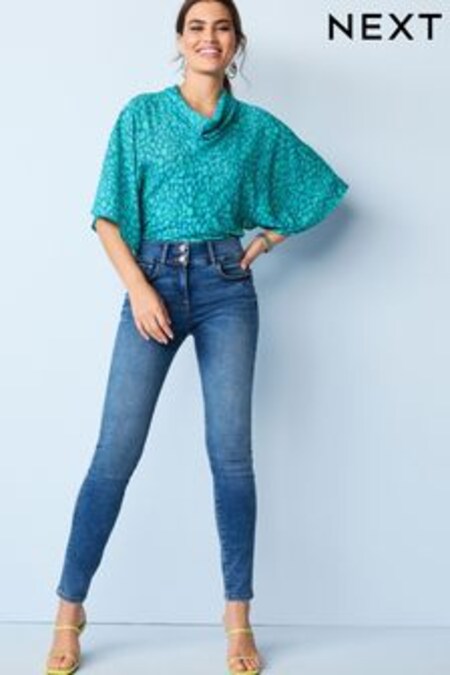 Bleu moyen - Shape Enhancer Skinny Jeans (A44405) | €27