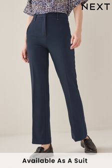 Navy Blue - Tailored Elasticated Back Boot Cut Trousers (A44750) | kr420