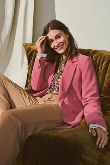 Rose Pink Double Breasted Jacket (A44761) | €44