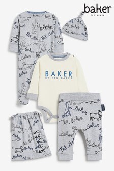 Baker by Ted Baker Newborn Grey Set 5 Piece (A44802) | 67 € - 70 €