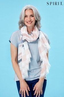 Spirit Blue Two-in-One Scarf Stripe Top (A45092) | €13