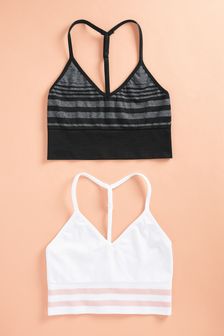 Black/White 2 Pack Seamless First Bras (A45219) | €26