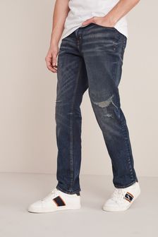 Dirty Denim Ripped Straight Fit Ripped Jeans (A45975) | 797 UAH