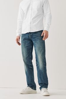 Vintage-Grün - Relaxed Fit - Authentic Stretch-Jeans (A46726) | 18 €